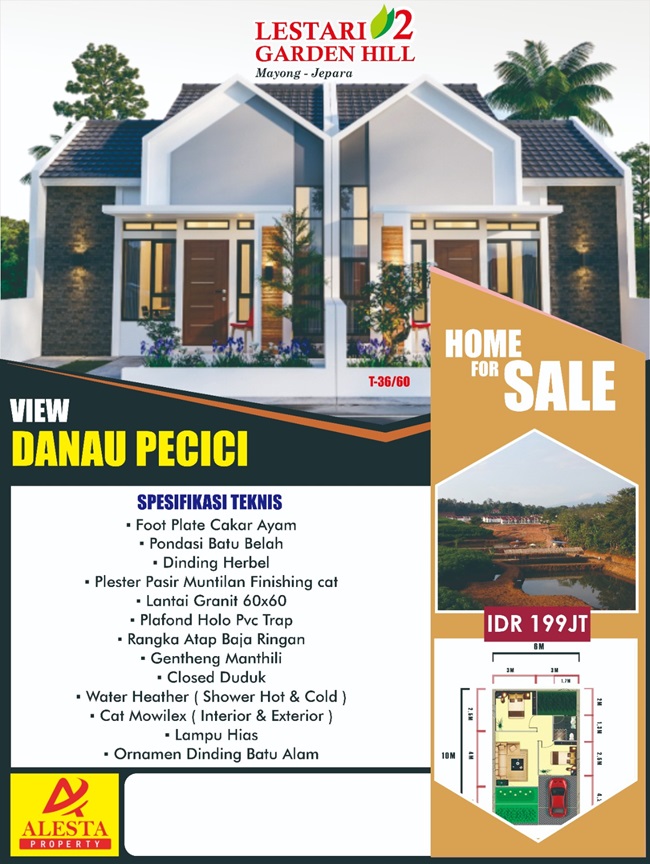 Rumah Mewah di depan Danau Pecici